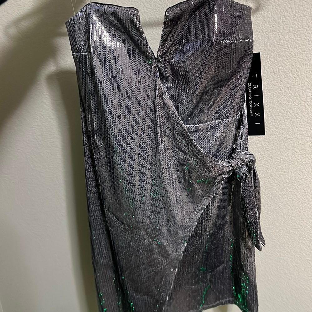 Trixxi Gradient Sequin Party Dress